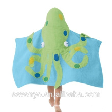 Serviette de bain à capuche 100% coton pour enfants HB-010